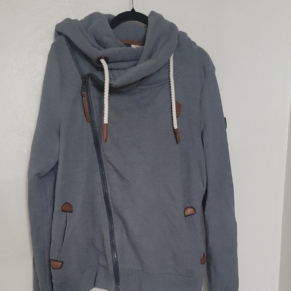 Wanakome Gray Hoodie with Brown Accents